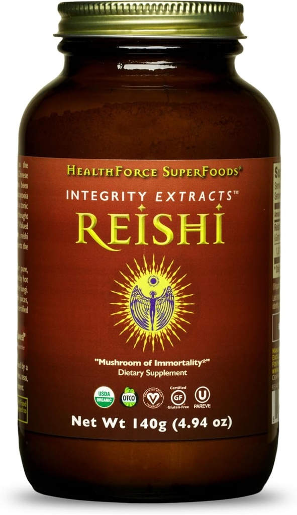 HealthForce Super Foods Integrity Extracts Reishi - אבקה - 140 גרמים