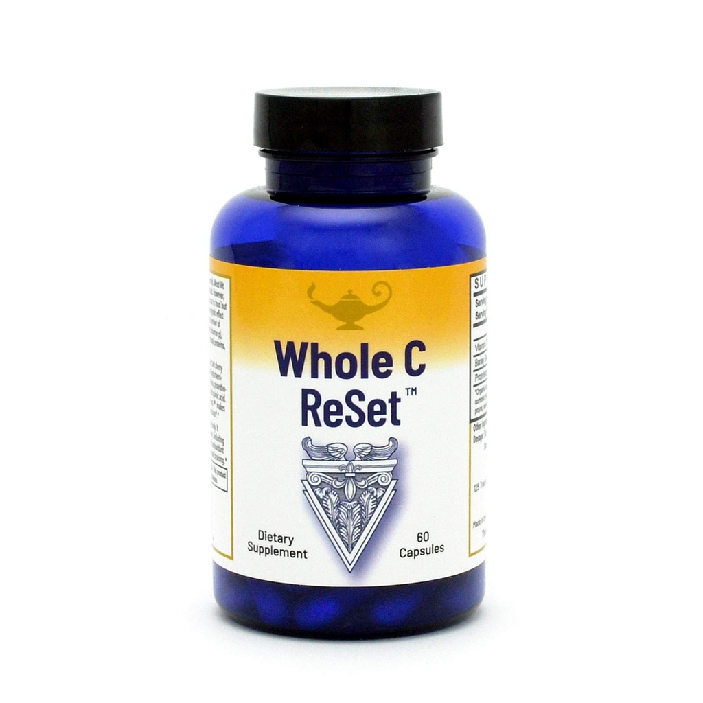 RnA ReSet Whole C איפוס - Vita-C Fruit Band with Bioflavonoids & Polyphenols, אורגני ויטמין C Complex, Immune Support (60 קפסולות)
