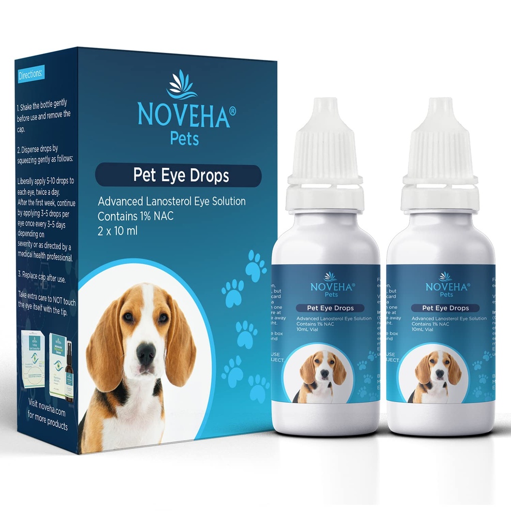 NIVEHA Pet Drops | Advanced Lanosterol Solution + NAC (2 x 10 מ"ל)