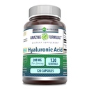 פורמולה מדהימה תוסף Hyaluronic Acid | 200 Mg Per Serve | 120 קפסולות | Non-GMO |ten Free | Made in USA