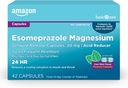 טיפול בסיסי Esomeprazole Magnesium Delayed-Release קפסולות 20 מ"ג, Acid hydror, Cool Mint, 42 Count (3 Packs of 14)