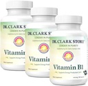 ברנרד ג'נסן של ד"ר קלארק מאבק ויטמין B1 Thiamine 500 מ"ג תוסף -Thiamine B1 תוסף עבור מערכת העצבים בריאה ואנרגיה Metabolism, Gluten-Free, Milk - 100 Gelatin קפסולות 3Pack