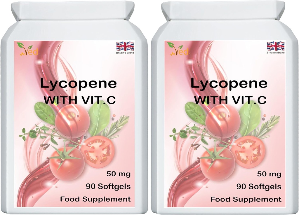 Ved Lycopene תוסף 50mg (Pack of 2)