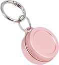 יום מתכת הנושא מקרה - Portable Keychain Pill Holder, Waterified Small Travel Pill Container for Earplugs Coins, Compatible with Loop, Eargasm & Vibes, קומפקטי מיני Purse Pill Box (Pink)