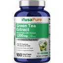 NusaPure Green Tea 20:1 לחלץ, 1200 מ"ג שווה ל 24000 מ"ג, 180 קפסולות טבעוניות, 50% EGCG, 98% פוליפנולים, 80% Catechins