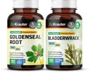 BIO KRAUTER Goldenseal 100 קפסולות & Bladderwrack 100 קפסולות