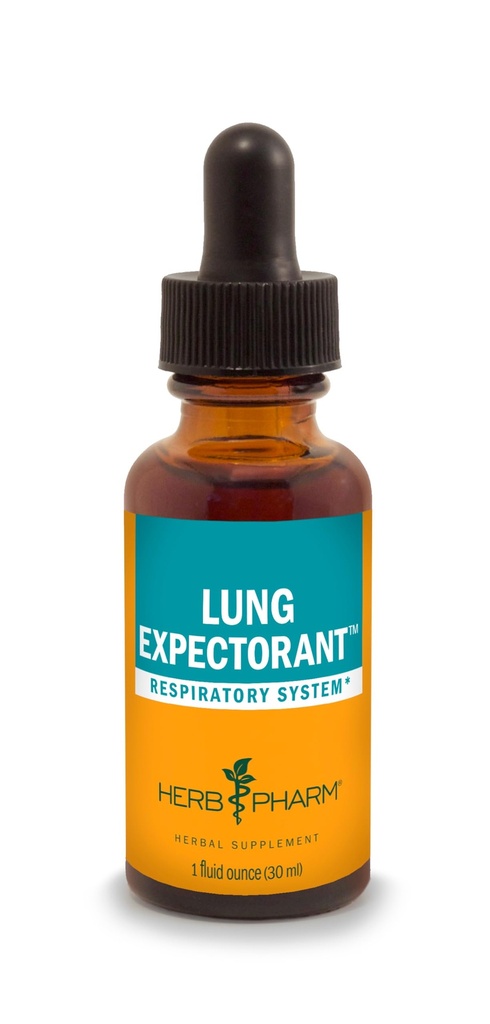 Herb Pharm Lung Expectorant נוזל פורמולה כדי לתמוך בתגובה דלקת הנשימה - 1 Ounce (Pack of 1)