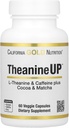 California Gold Nutrition TheanineUPTM, L-theanine & Caffeine Plus Cocoa, ו- Matcha, 60 קפסולות Veggie