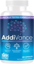 AddiVance 120 Caps - Natural Brain Support Supplement for Enhanced Focus, Memory, and Balanced Behavior - Clinically Proven non-Habit Forming Brain Supplement - פורמולה על ידי אנשי מקצוע רפואיים
