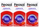 Feosol Bifera HIP & PIC ברזל תוסף, שלם - 30 קפסולות, Pack של 3