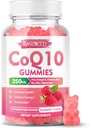 סוכר חינם CoQ10 Gummies 250 מ"ג, Coenzyme Q10 תוספי מזון פלוס אומגה 3, ויטמין B6 & Zinc, גבוה Absorption CoQ10 תוספת עבור אנרגיה סלולרית ותמיכה אנטי-חמצן, Raspberry Flavor, טבעוני 60Ctsssstssssss.