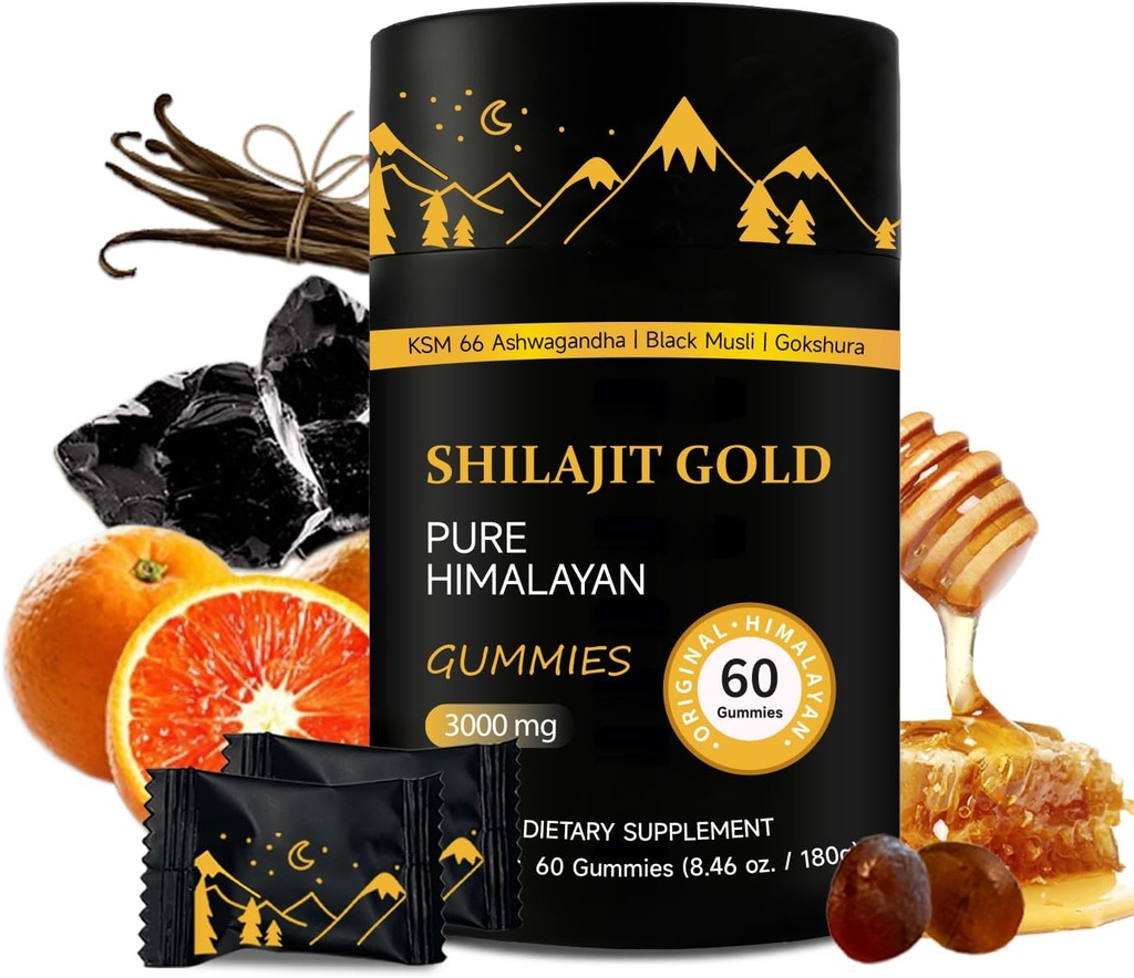 שילג'יט חניכיים | Pure ההימלאיה Shilajit Gummies Gold