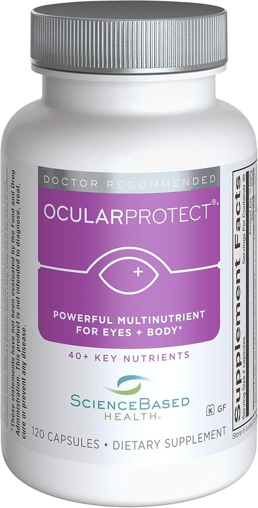 OcularProtect Whole Body Formula - מיוחד העין והגוף רב-תזונה - 120 קפסולות