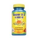 Nature's Life Super D-34,000 IU | תוספי ויטמין D עתירי גבוה | May Support Healthy Bones, Dental & Immune System