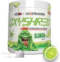EHP LABS Ghostbusters Oxyshred Thermogenic Pre Workout אבקה & Shredted תוסף - אבקת Preworkout Pro קלינית עם Acetyl L Carnitine, Energy Boost Drink - Slimer Lime, 60 משרתים