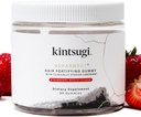 Kintsugi Kera Sweet Hair Fortifying Gummy- Help Combat Signs of Aging Hair, תוספת של חזק, Voluminous Strands - תמיכה בריאה, מלא יותר שיער w / B12, Saw Palmetto, ACV (Strawberry, 60ct)