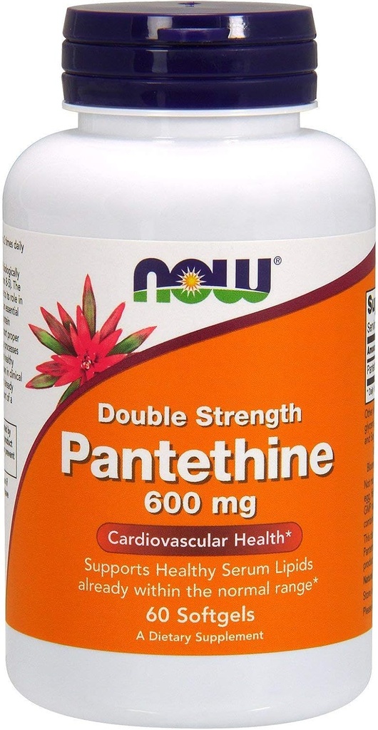 Pantethine, 600 מ"ג, 60 SGELS על ידי Now Foods (Pack of 4)