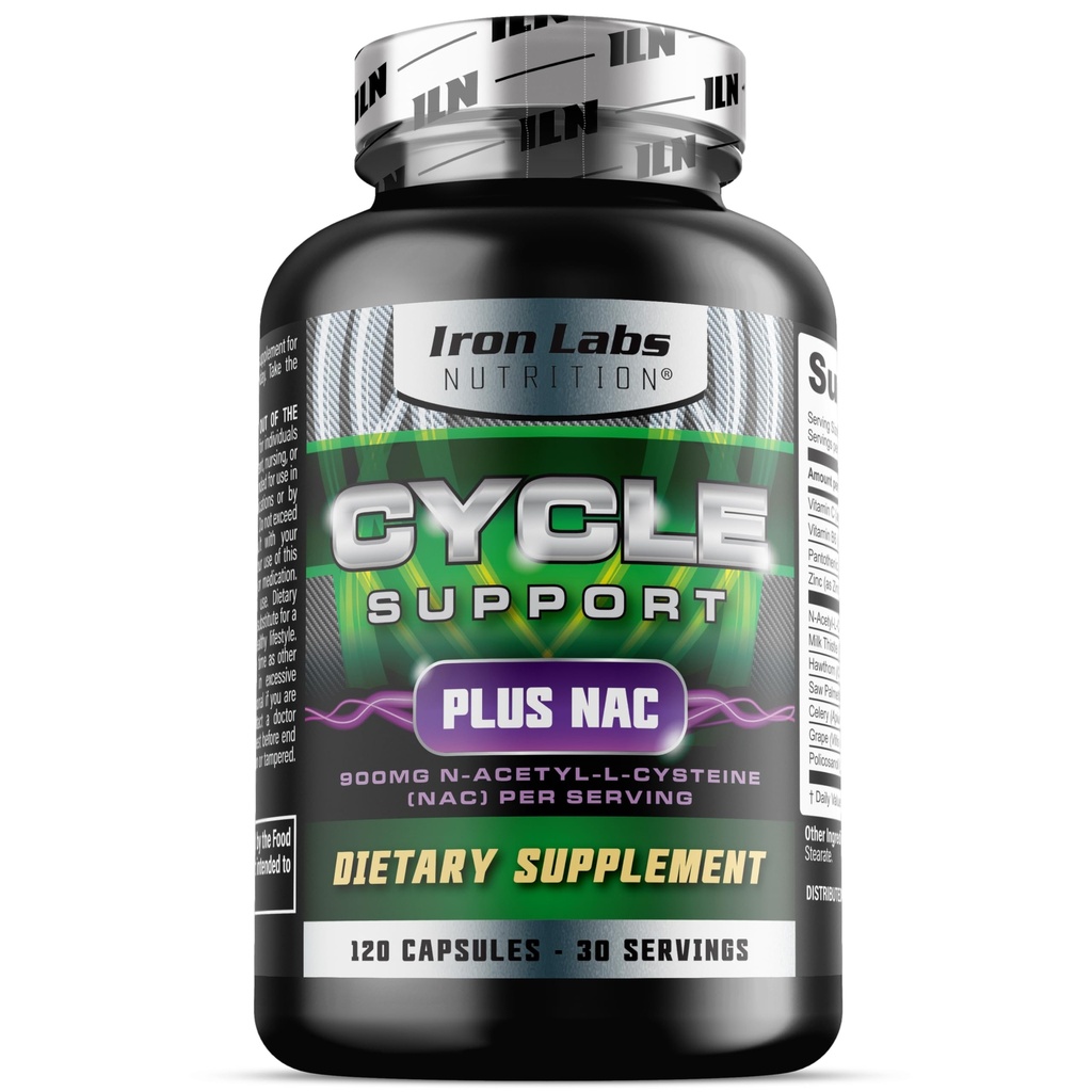 Oracle Labs Nutrition: Circle Support Plus NAC (N-Acetyl-L-Cysteine) - Kidney ו- Liver Support Supplements for Men - N Acetyl L Cysteine ו- Milk Thistle (120 קפסולות)