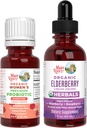 MaryRuth Organics Precision Probiotic for Women (Raspberry) & Elderberry טיפות (Blueberry)