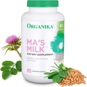התוספת חלבית של Organika Ma's Milk Herbal Lactation Supplement (120 Caps): גידול חזה מסורתי בשימוש עבור Centuries - mor Thistle, Fenugreek, Moringa - תמיכת Lactation עבור הגדלת אספקת החלב
