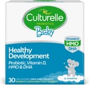 Culturelle Baby Healthy Development Probiotic, ויטמין D,HMO & DHA Packets, מסייע לקדם מערכת החיסון בריאה ומערכת שאינה רגישה * בתינוקות וילדים בימי 1+,Gluten Free & Non-GMO, 30 Count (Pack of 1)