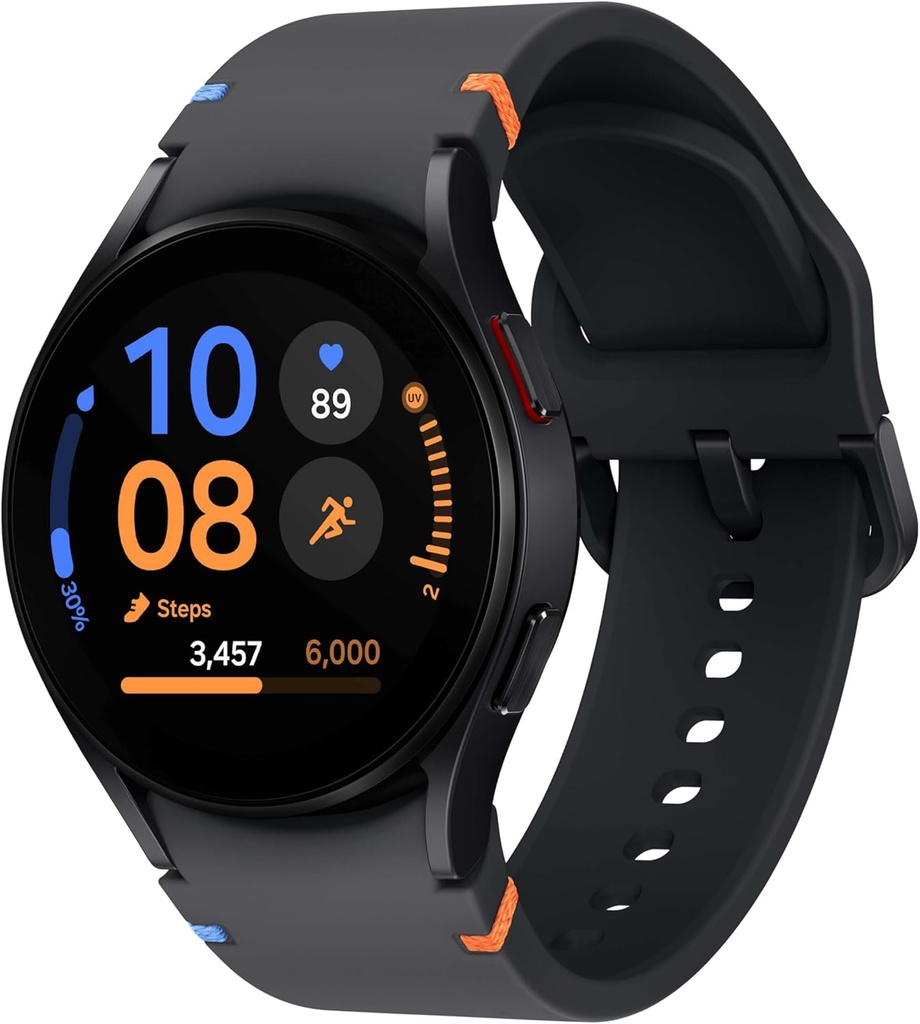 Samsung Galaxy Watch FE 40mm Bluetooth Smartwatch w/Fitness Tracking, BIA Sensor, Personalized HR Zones, Heart Rate Tracker, Sleep Monitor, 2024, Black [US Version, 1Yr היצרן Warranty]