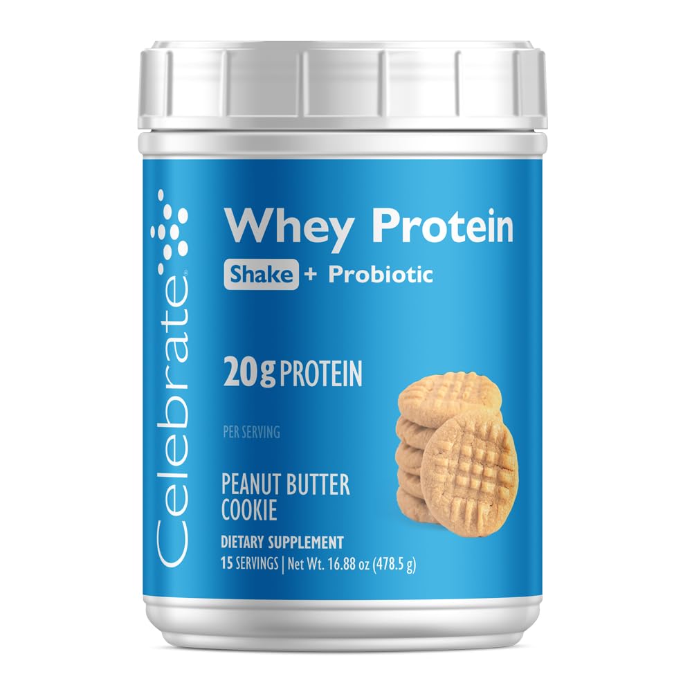 חוגגים ויטמין ReBuild אבקת חלבון עם Probiotics & Prebiotics - 20g Whey Isolate חלבון, סיבים גבוהים, עבור פוסט רופאי ניתוח חולים - PB Cookie (15 משרתים)