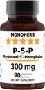 MONOHERB Pyridoxal 5-Phosphate 300 מ"ג - 90 קפסולות צמחוניות - P5P ויטמין B6 - Highly Bioavailable