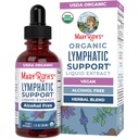 MaryRuth Organics Lymphatic Support Drops | USDA אורגני Limphatic Cleanse Immancy תוסף תמיכה לימפואטית עם Echinacea & Elderberry | Blue Vervain