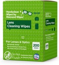 HandyClean Pre-Moistated Lens ניקוי Wipes, Eyeglass Wipes, Screen Wipes, 200 ct של 6 x 5 אינץ ' ארוז באופן אישי לנס ניקוי יותר Wipes