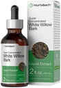 Horbäach White Willow Bark לחלץ Tincture | 2 Fl oz | אלכוהול חינם נוזלי | Super Concentrated | Vegetarian, non-GMO, Gluten Free
