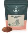 LI OF THE VALLEY Chaga Mushroom - Chaga Extract Superfood for Chaga Tea, Smoothies and Beverages - Keto Friendly - טבעוני & Gluten-Free - ארוז ב-Resealable Pouch (16oz, 453g)