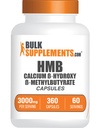 BulkSupplements.com HMB קפסולות - כמו Calcium HMB תוסף, Beta-Hydroxy Beta-Methylbutyrate - Gluten Free, 6 קפסולות לשרת (3000 מ"ג), 360 הרוזן (Pack of 1)