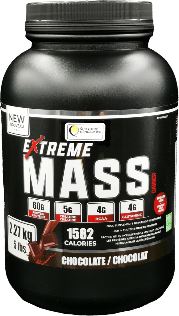 בונה שרירים אקסטרים, 5 lbs (2.27 ק"ג) סוכר נמוך קלוריות עבור Intense Workouts