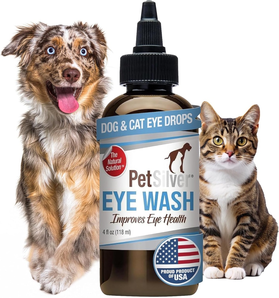 PetSilver Eye טיפות עבור כלבים וחתולים - כלב טבעי לשטוף - הקלה עבור Inflammation & Irritation - Pet Eye ניקויer ו Tear Stain Remover - פטנט פורמולה כסף - מיוצר בארה"ב - 4 oz oz oz oz oz oz oz oz oz oz oz oz oz oz oz oz oz oz oz oz oz oz oz oz oz oz oz oz oz oz oz oz oz oz oz oz oz oz oz oz oz oz oz oz oz oz oz oz oz oz oz oz oz oz oz oz