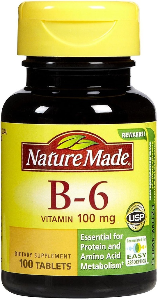 הטבע עשה ויטמין B6 100 מ"ג Tabs, 100 ct