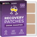 Recovery Patches 120 Pack - Wake Upמרעננים & Energyzed with our 100% Natural Ingredients Patch for Party - Skin-Friendly & Waterהוכחה - החל לפני שתייה - פורמולה בוקר מוגברת