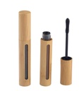 2 Pcs 6ML/0.2OZ Refillable ריקה Eco ידידותי Bamboo מראה מזרקה עם Eyelash Brush Cosmetic Makeup Vial Growth Oil Dispenser Container
