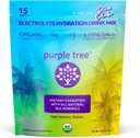 Pure עץ אורגני אלקטרוליט hydrtion Packets - Pina Colada Flavor, סוכר ללא נוזל דבק עבור הידרציה מהירה, Daily Electrolyte משקאות תערובת עבור הקלה Dehydration, 15 To-Go Packs
