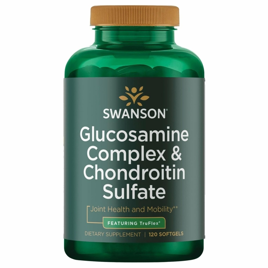 Swanson Glucosamine Complex & Chondroitin Sulfate 500 / 400 מיליגרם 120 Sgels