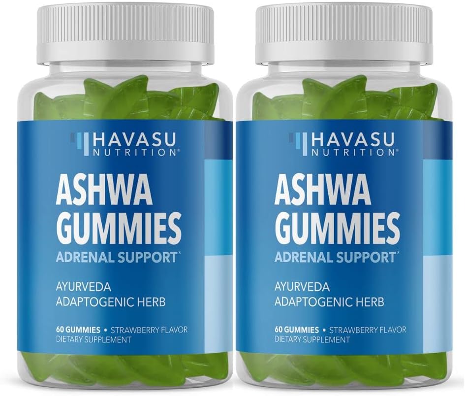 Ashwagandha Gummies תוסף נועד לתמוך Calm טבעי - תמיכה צמחית - Ashwagandha חניכיים עבור נשים וגברים - non-GMO ו- Gluten-Free תוסף - 120 חניכיים טבעוניות סטרובריות