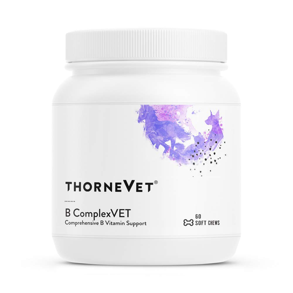 ThorneVET B ComplexVET - ויטמין B Complex Support for Dogs & Cats - 60 צ'יפס רך