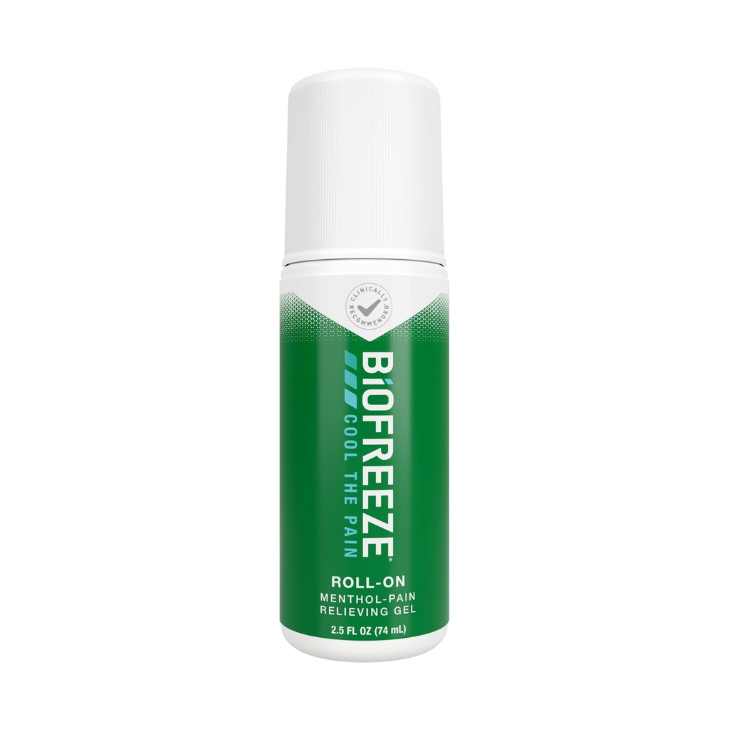 Biofreeze Roll On Pain Relief, Knee & Lower Back Relief, Arthritis Pain Reliever, Sore Pain Relief, Cooling Joint Pain, FSA Eligible, Menthol Gel 2.5 Fl Oz