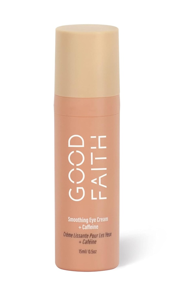 Smoothing Eye Cream with Caffeine - 0.5 fl. oz - Helps hydrote & Brighten Dark Circles - מפחית קווים יפים - טבעוני - Cruelty Free