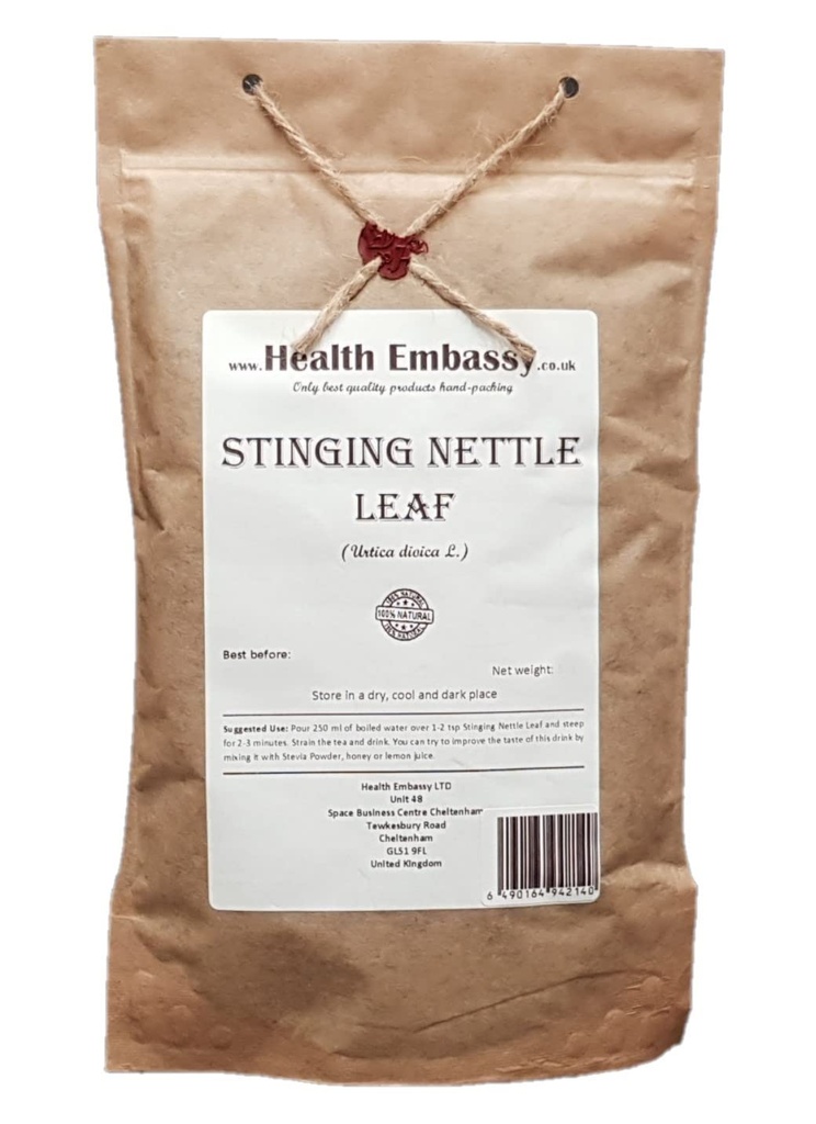 שגרירות הבריאות Sting Nettle Leaf | Urtica Dioica L | Herbal Tea (100g)