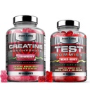 חניכיים שרירים - Creatine Monohydrate Gummies & Testomies עבור גברים - מתקדם Bundle