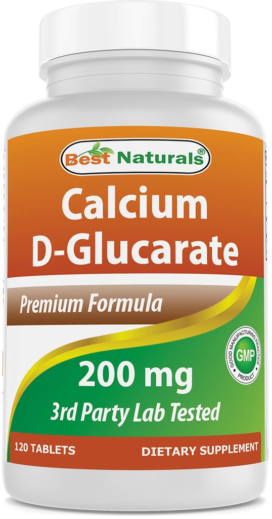 Best Naturals Calcium D-Glucarate 200 מ"ג 120 טבליות