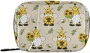 Gnome Bees Pill Box 7 Day Pill Case Travel Pill Productionser Bag with Zipper Portable Weekly ויטמין Medicine תוסף Holder Pouch Bag