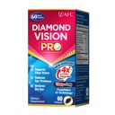 AFC Japan Diamond Vision PRO - שיפור, Up-Sized Formula - Lutein & Zeaxanthin 4X עם ויטמין עיניים - תוספת בריאות חזותית למבוגרים, חשיפה לסקר, שימוש בלילה, 60 Softgels