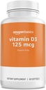 ויטמין D3, 125 mcg, 60 Softgels (1 לכל מנה)